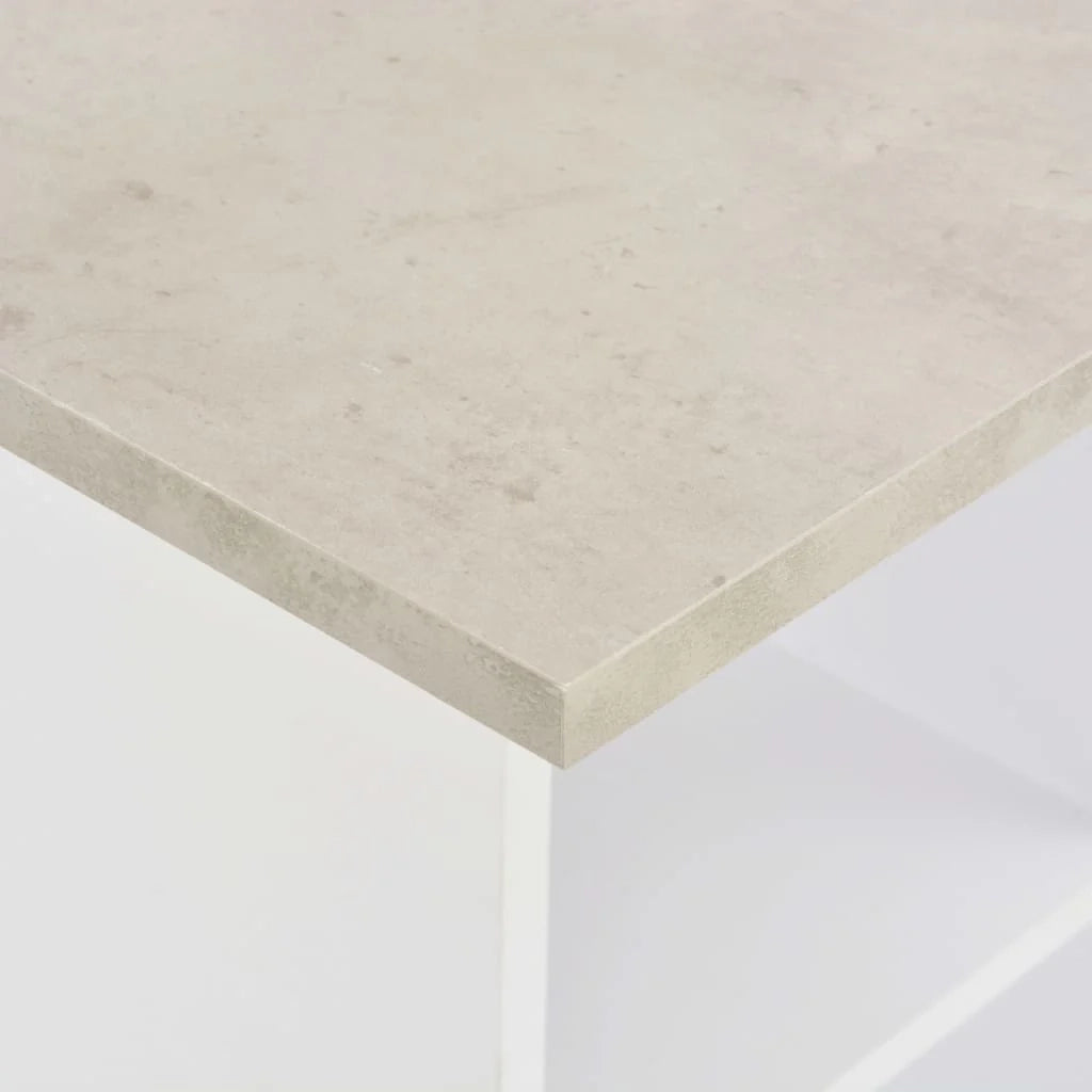Tavolo alto stile bar/bistrot bianco 110 cm 0902060