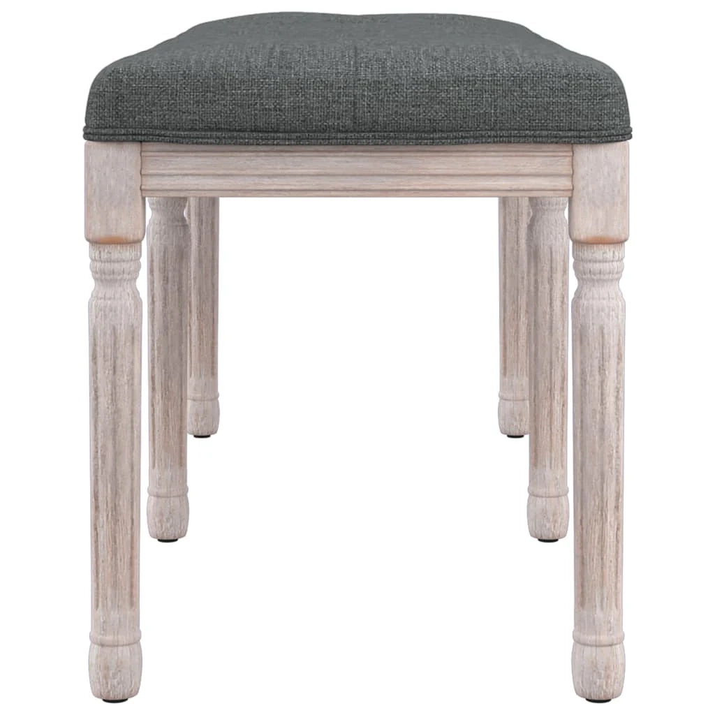 Panca 110 x 40 x 49 cm tessuto grigio scuro 02_0010464