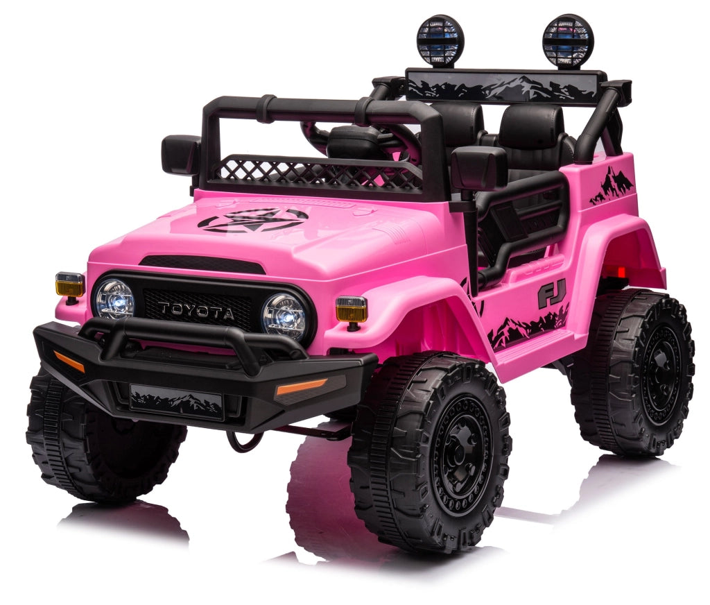 Macchina Elettrica per Bambini 12V Toyota Cruiser Rosa