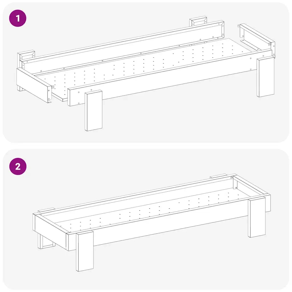 Mangiatoia per polli Nero 80 x 28 x 13.5 cm CFW4964468