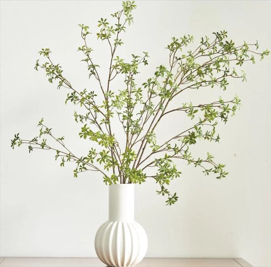 Artificiale Steli Verde, 120 cm Altezza, Artificiale Rami di Enkianthus Perulatus per Casa, Giardino, Ufficio, Matrimonio, Decorazione di Vaso, Decorazione di Negozio