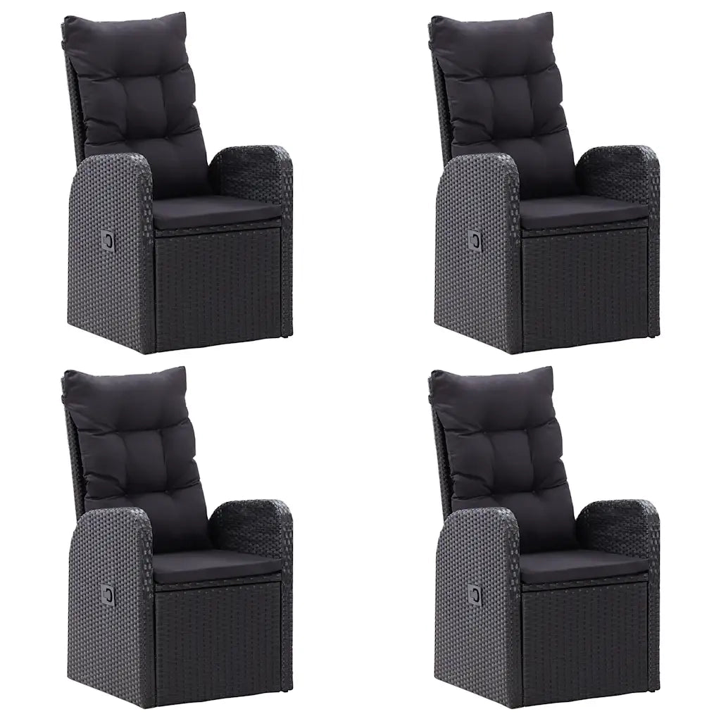 Set da Pranzo da Giardino 7 pz Nero 3067909