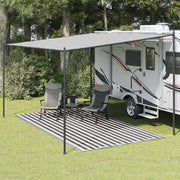 Tappeto da Tenda 250x450 cm Antracite e Bianco 310824