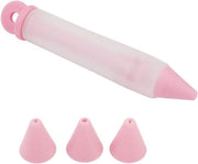 Decorazioni per torte e dessert con 4 spunti, penna in silicone per cibo, penna per crema, spuntone per verniciatura per torte, biscotti e cioccolato