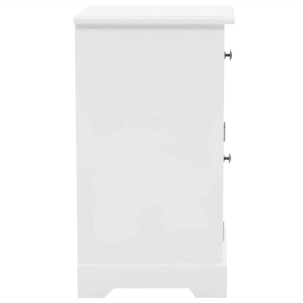Comodino cassettiera mobile per camera da letto MDF e legno di pino 35 x 32 x 59 cm 1402072
