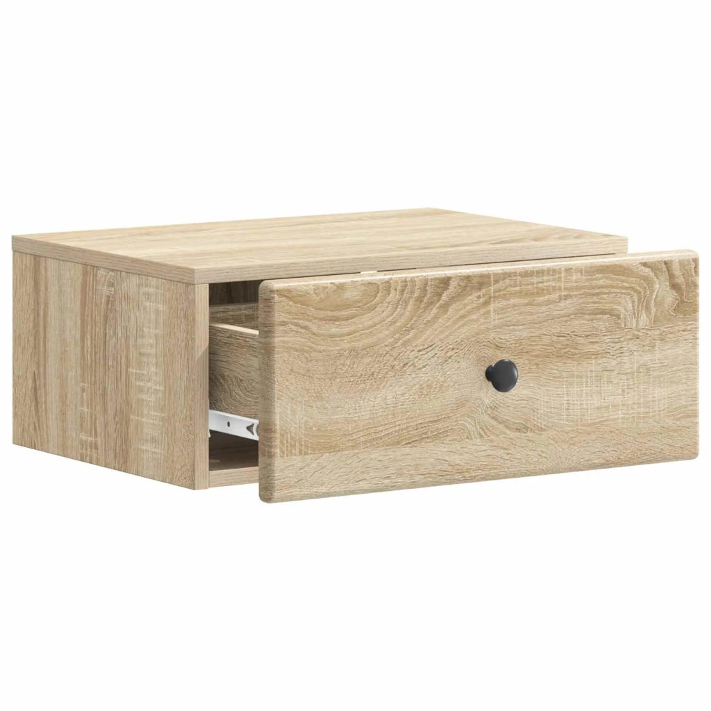 Mobiletto da notte a muro 2 pcs Rovere Sonoma 49 x 34,5 x 20 cm 899130