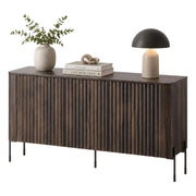 Madia Susegana, Credenza 3 Ripiani, 150x40x80h cm Marrone Noce