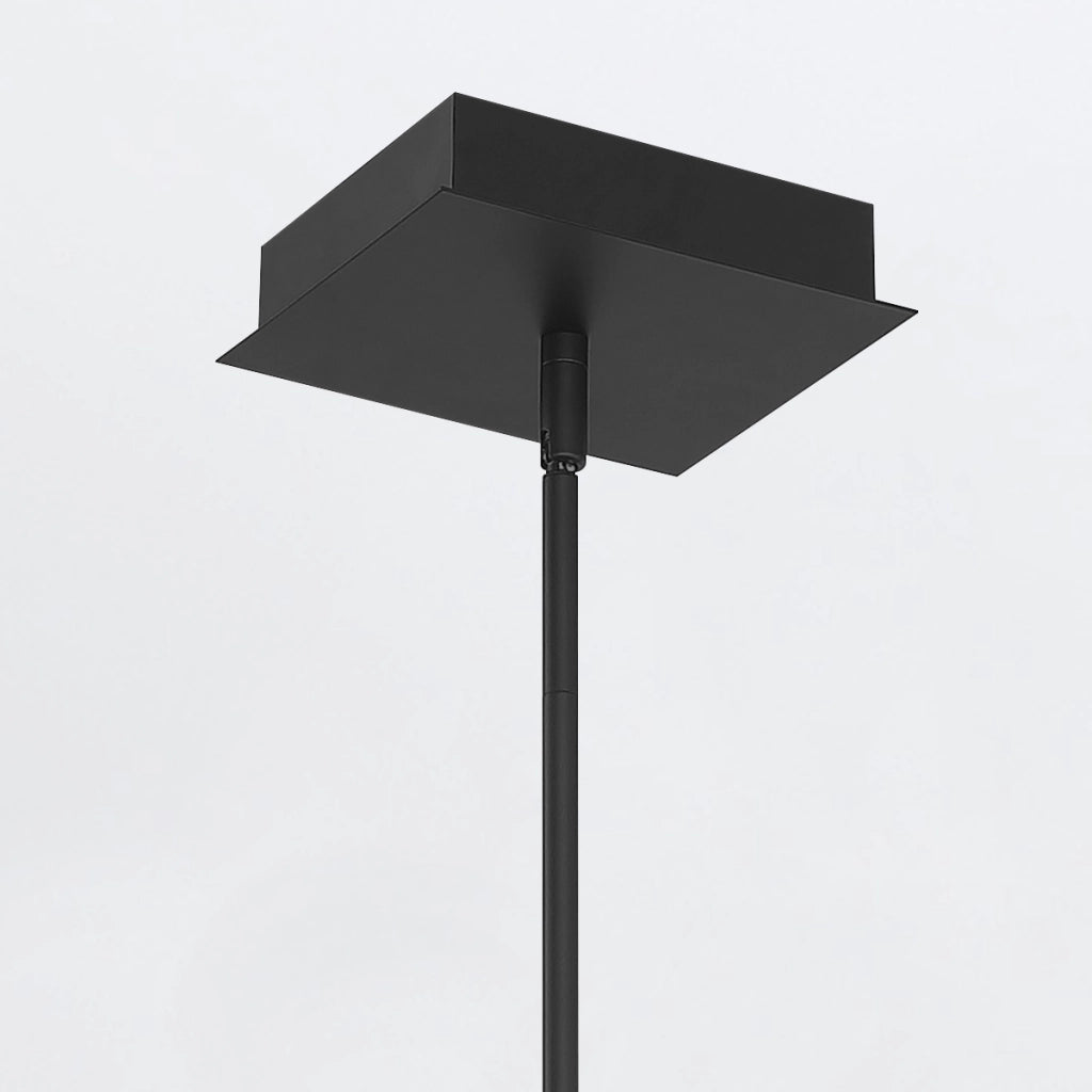 Lampada a sospensione Cameno nera LED 74W 114cm 3000K