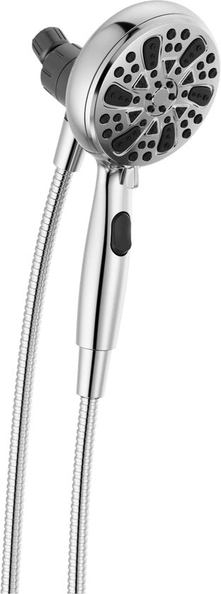 Douchekop 6-spruzzo con manigliona magnetica, capocassettina con tubo in acciaio inox, capocassettine e maniglioni, manigliona, docking MagnaTite, finitura cromata 75609