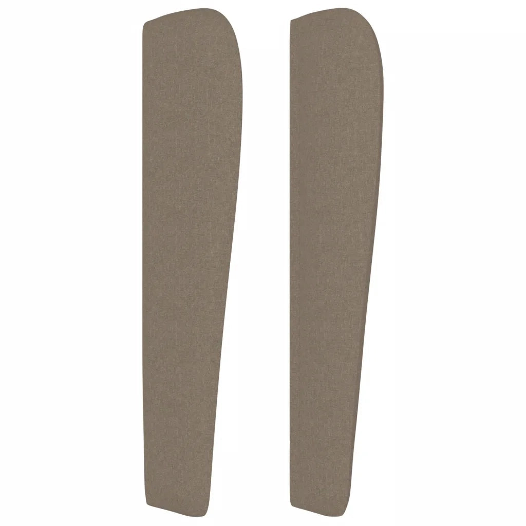 Testiera ad Orecchio Tortora 203x23x118/128 cm in Tessuto 3118318