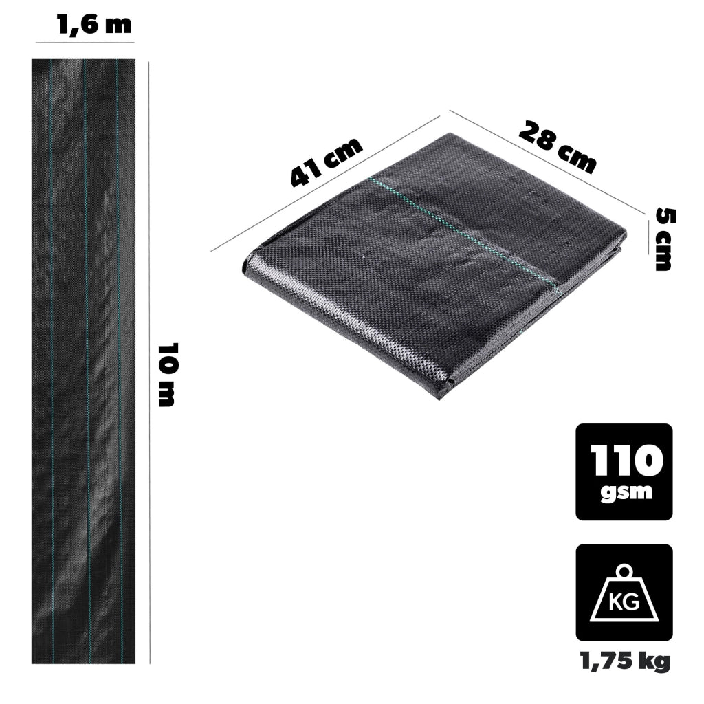 KADAX Agrotkanina 110gsm P25705 1.6 x 10m K16400
