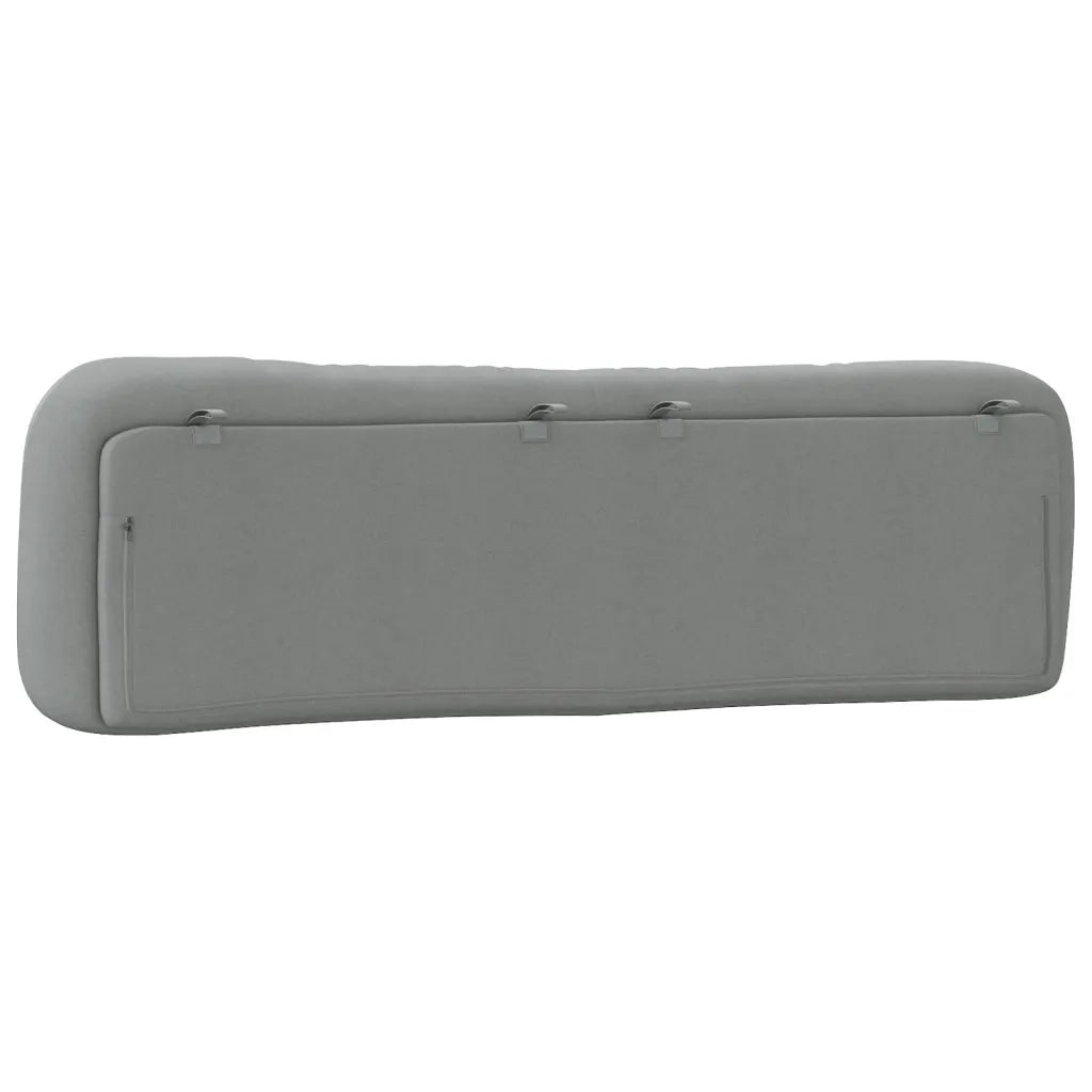 Cuscino Testiera Hvar Grigio Chiaro 183 cm in Tessuto