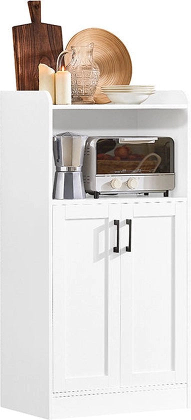 Cassa di archiviazione - Armadio per cucina - Credenza - Materiale MDF - 60 cm x 120 cm x 39 cm - 26,8 kg - 2 pannelli - Pannelli regolabili