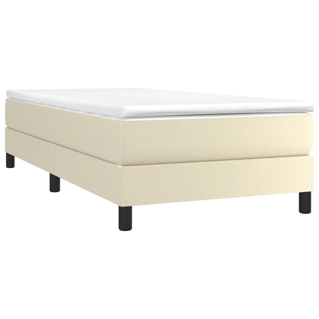 Giroletto a Molle con Materasso Crema 100x200 cm in Similpelle 3144245