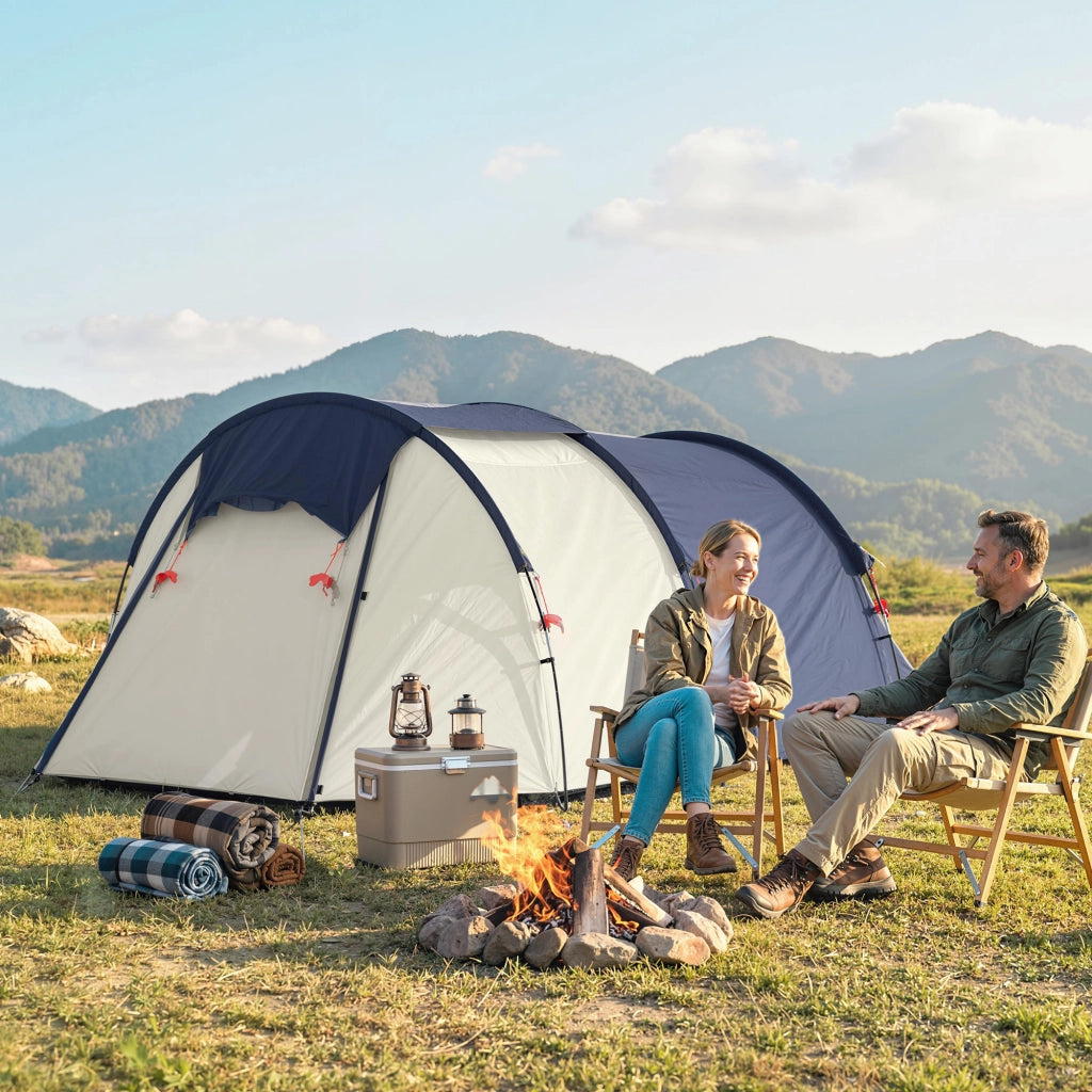 Tenda da campeggio 4 posti ¨C Minimal ¨C Grigio 3000 mm