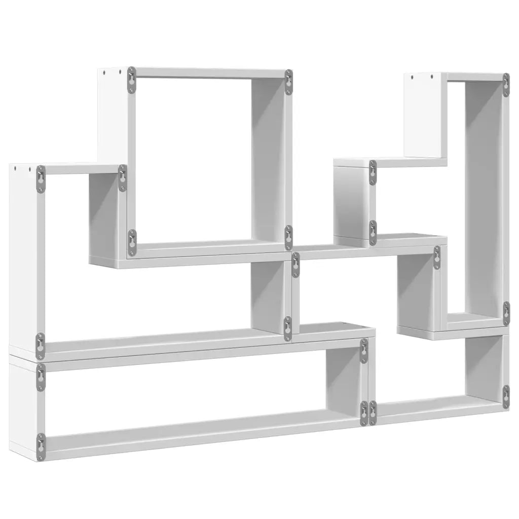 Scaffale a Parete Bianco 90x12x64 cm in Legno Multistrato 840800