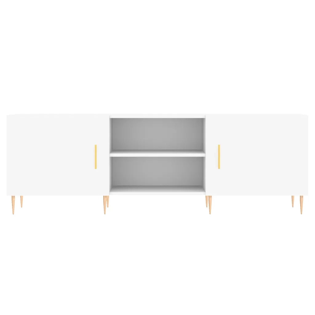 Mobile Porta TV Bianco 150x30x50 cm in Legno Multistrato 829084