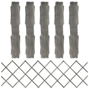 Recinzione a Traliccio 5 pz in Massello Abete Grigio 180x60 cm cod mxl 13661