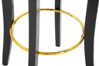 Sgabello Bar Luxy Nero cm 46X48X96