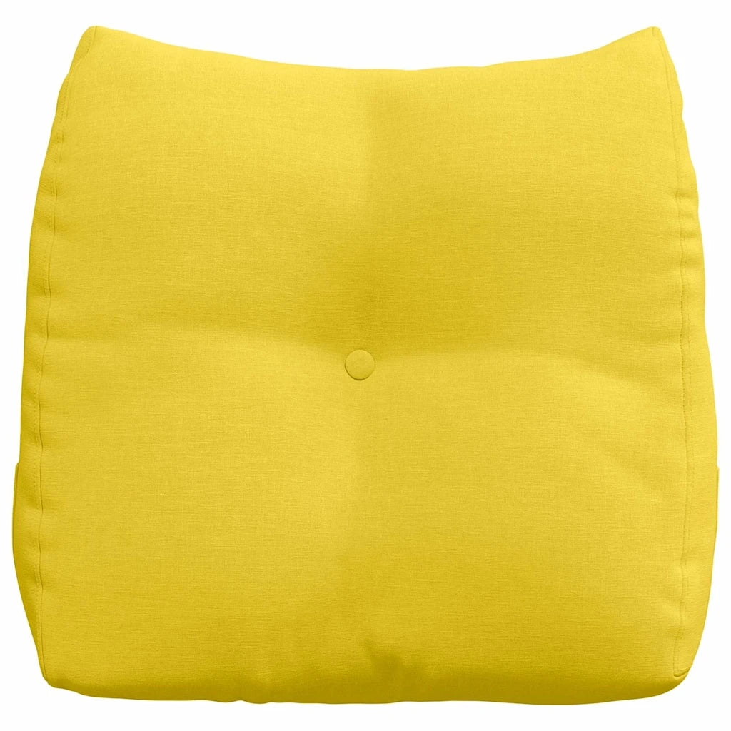 Cuscino per Schiena | Cuscino dorsale Giallo Chiaro 45 x 24 x 50 cm Tessuto