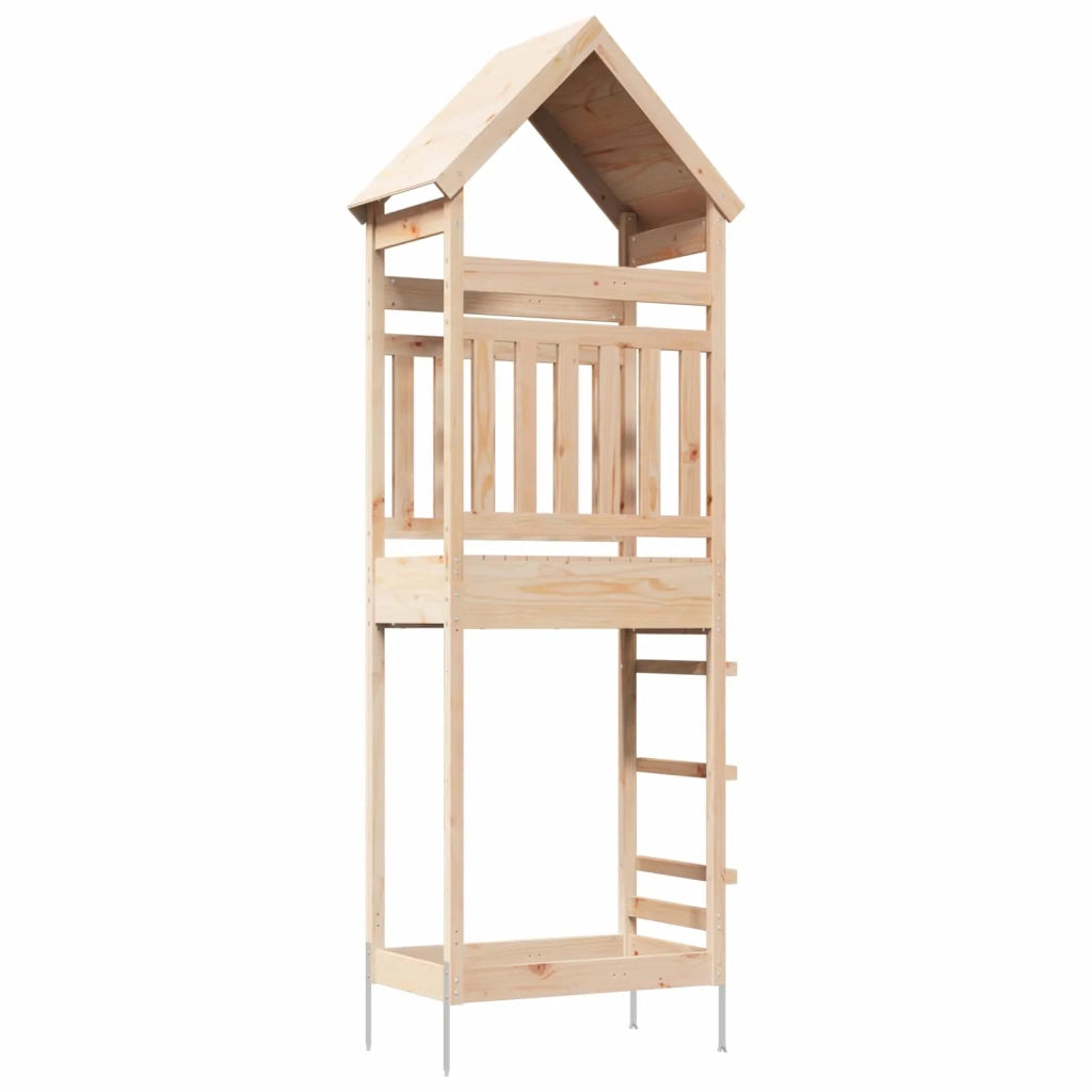Torre da Gioco per Esterni Naturale Legno di pino massiccio 826529