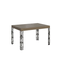 Tavolo Allungabile 140-244x90x77 cm Ghibli Tortora Telaio Antracite