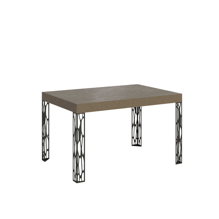 Tavolo Allungabile 120-224x90x77 cm Ghibli Tortora Telaio Antracite