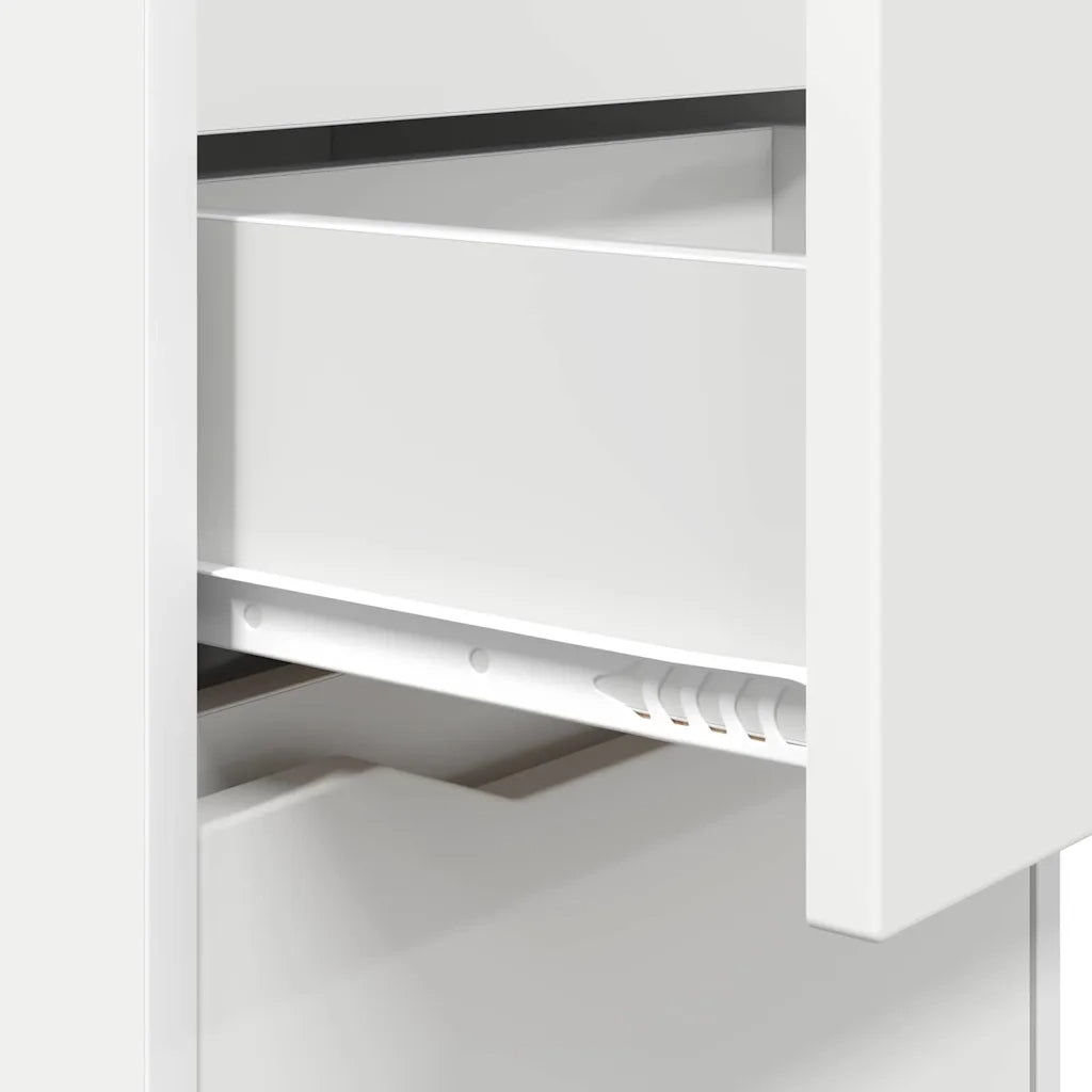 Comodino con cassetto-Tavolino da notte Bianco 40 x 30 x 467 cm Legno multistrato