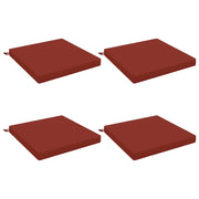 Cuscini per Sedia in 4 Pezzi SOEST 4 pz 100% Poliestere Rosso 944892