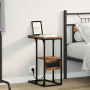 Armadio da Notte con cassetto Rovere fumo 41.5 x 26 x 60.5 cm 859607