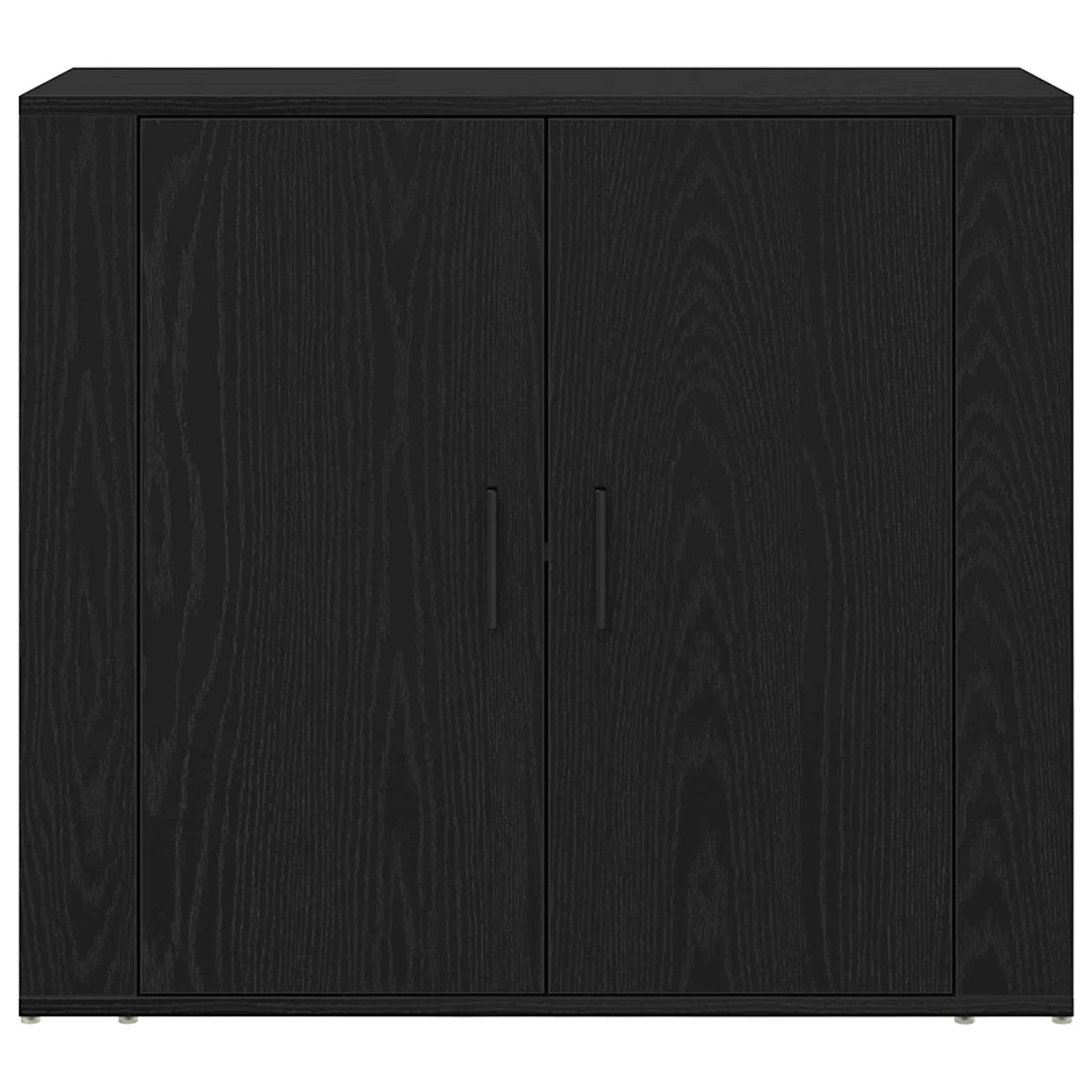 Credenza Rovere Nero 240 x 33 x 70 cm Legno multistrato 3333082