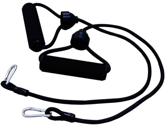 Paio di cavi di resistenza con maniglie e cinture di connessione – attrezzatura per allenamento e resistenza per forza, tonificazione muscolare, attrezzatura per fitness per uso domestico