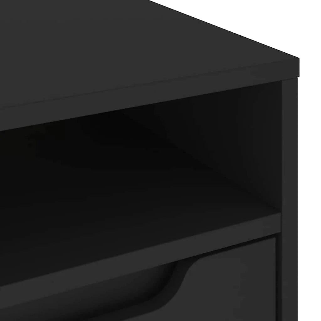 Mobile TV con ampio spazio di archiviazione a parete 100 x 40 x 38 cm in legno ingegnerizzato nero 02_0058334