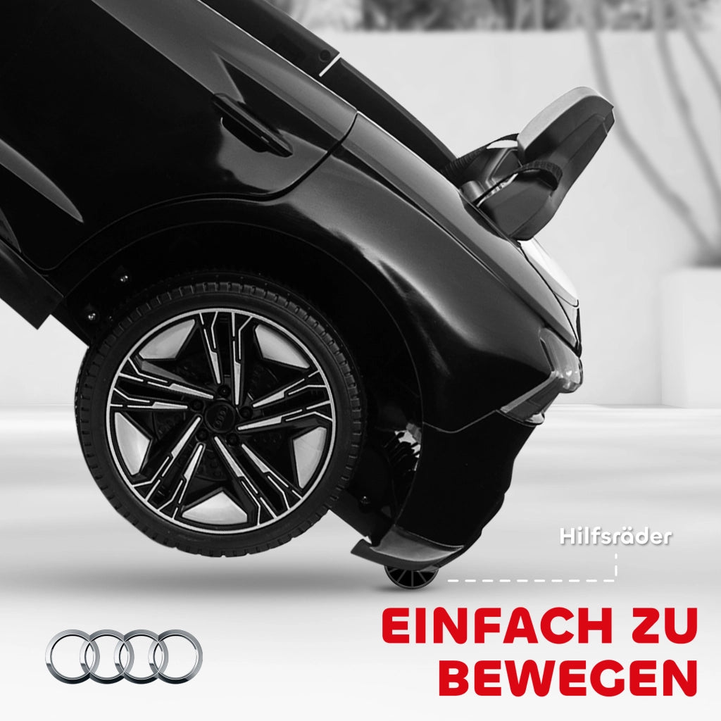 Auto elettrica per bambini Audi ¨C Xylo ¨C con telecomando e cintura di sicurezza, nero, 103x58x41cm