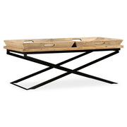 Tavolino da CaffÃ¨ in Legno Massello di Mango 110x55x42 cm  cod mxl 29763