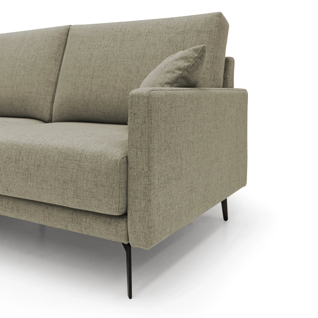 Saturno Divano moderno in tessuto morbido impermeabile T03 140 cm marrone