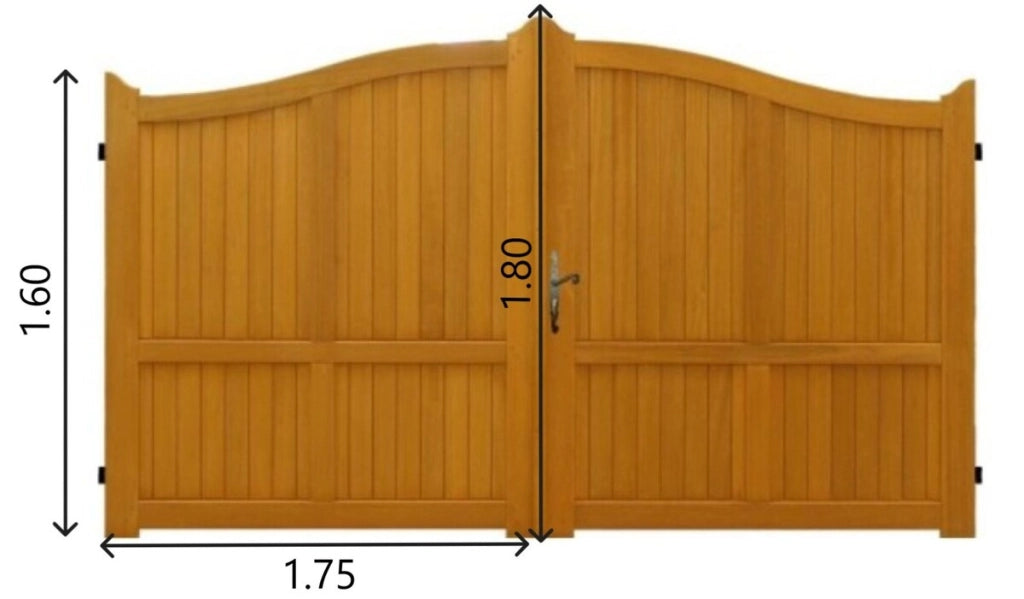 Cancello in legno "pieno" Larghezza 3,50 M Altezza 1,60/1,80 senza maniglia