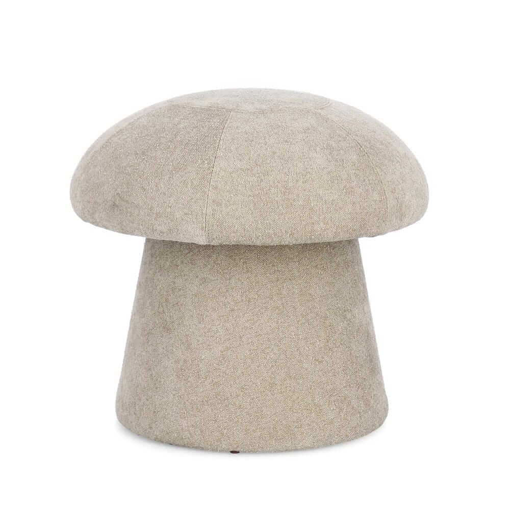 Pouf a Fungo in Tessuto Ciniglia Design Moderno - CELINE