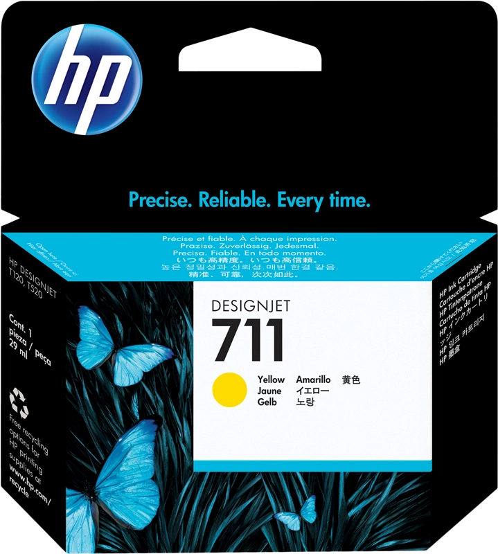 HP Cartuccia inchiostro giallo DesignJet 711, 29 ml