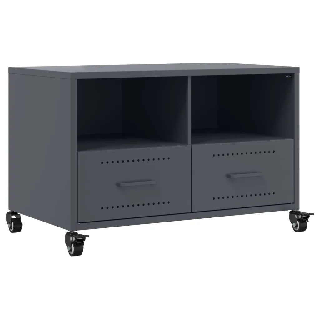 Mobile TV-Credenza TV-Console TV Antracite 68x39x43,5 cm in Acciaio 560503