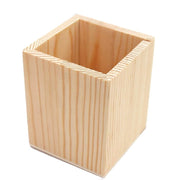 Trade Shop - Portapenne Legno Rettangolare  64887 Organizer 10x8cm Penne Matite Contenitore -