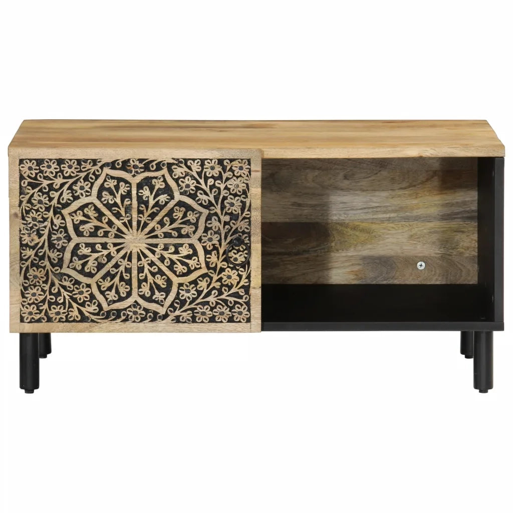 Tavolino da salotto | Tavolino da caff¨¨ | Tavolino da Soggiorno 80x50x40 cm Legno Massello di Mango