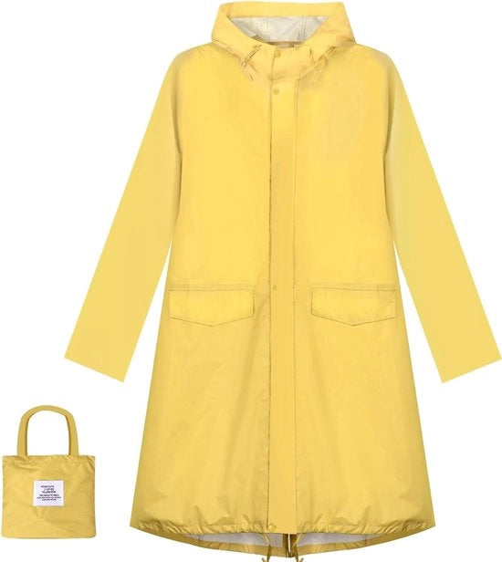 Reggisole da donna Impermeabile Poncho con Cappuccio - Impermeabile e Leggero Cappotto da Pioggia con Capo per Esterno