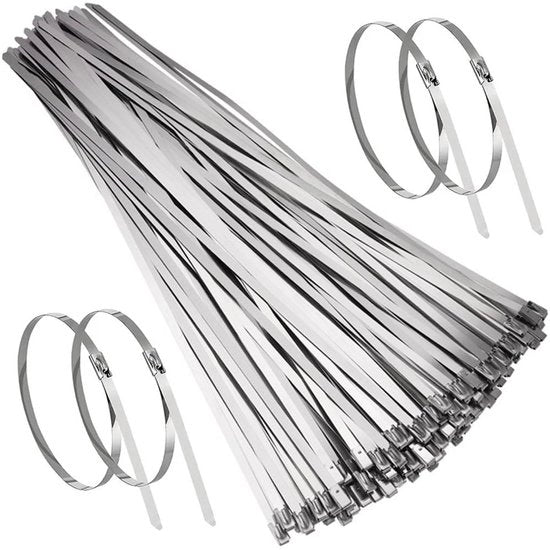 Cablettes in Metallo - Durissime e Resistenti al Tempo - 350 x 4.6 mm - Ideali per le Connetture - Adatte per Progetti di Fai da Te