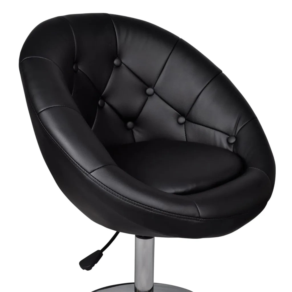 Sgabelli da Bar 2 pz Neri in Similpelle cod mxl 67228