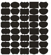 Etichette per lavagna - Etichette riutilizzabili - Stickers idrorepellenti - Etichette piccole - Etichette self-adesive - Etichette rimovibili - Ideali per uso domestico e cucina
