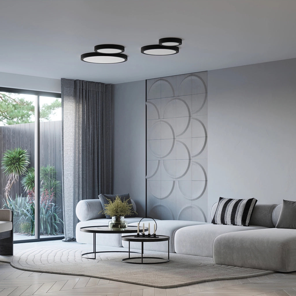 Plafoniera moderna rotonda bianca Ø60 OBSYDI Pure Lume