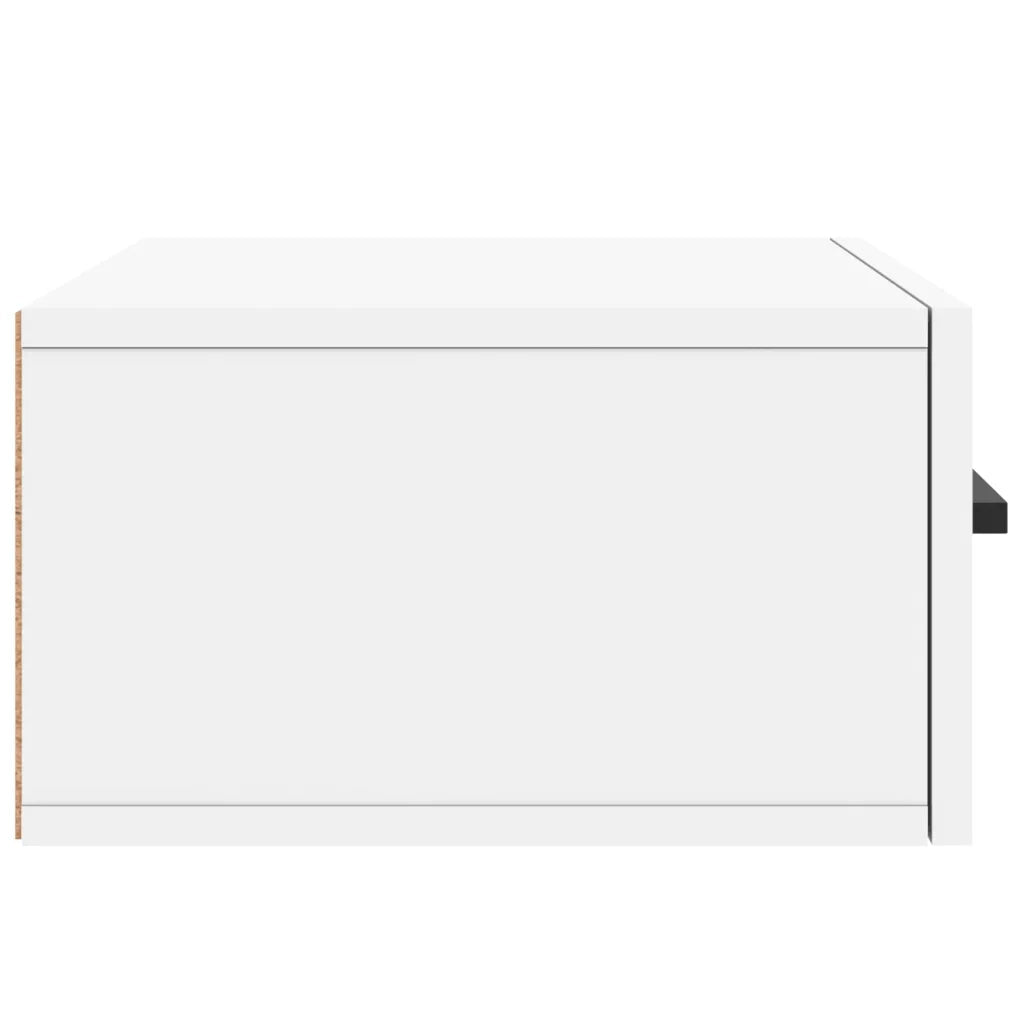 vidaXL Comodino a Muro Bianco 35x35x20 cm