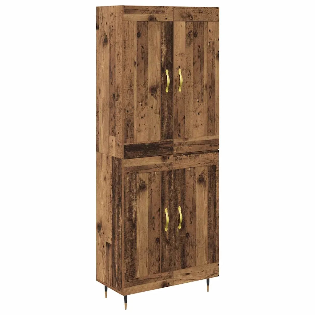 Credenza-Buffet-Armadio da cucina Legno vecchio 69,5 x 34 x 180 cm Legno multistrato 756786
