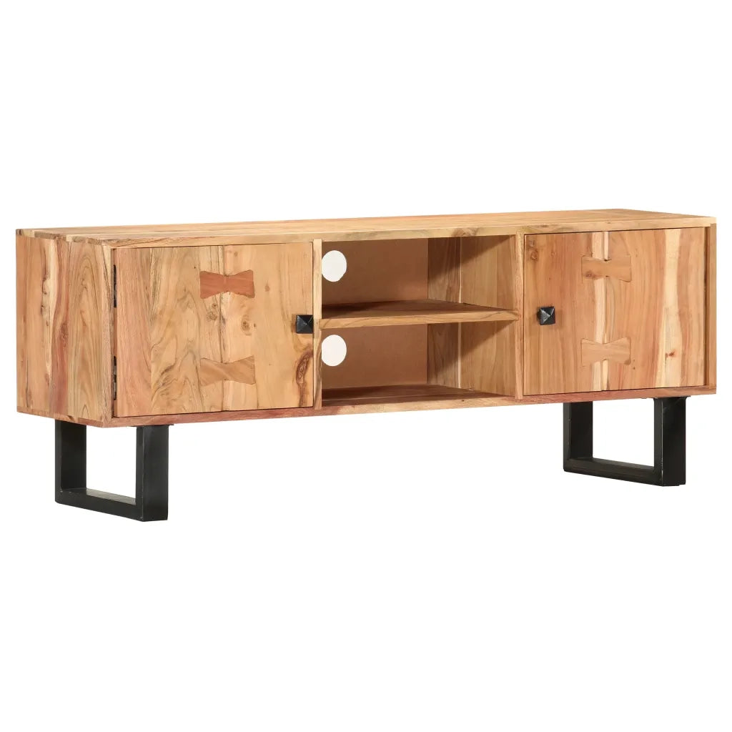 Mobile Porta TV 118x30x45 cm in Legno Massello di Acacia cod mxl 59504